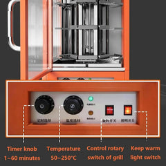 Olmecs 360 ° Rotating Sweet Potato Oven, 2800 Watt Commercial Pizza Oven