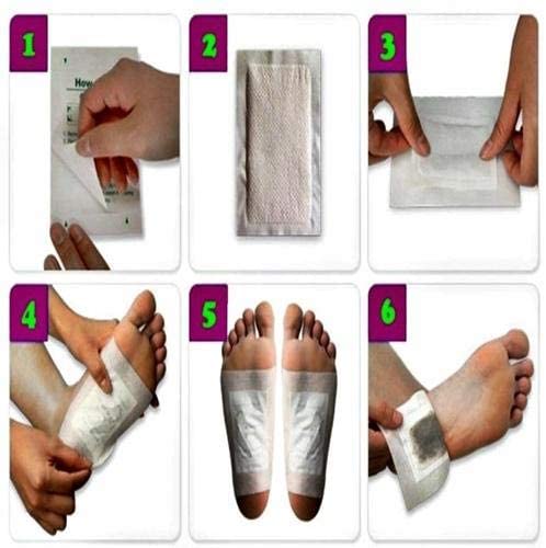 Kinoki Natural Detox Foot Patches – 10-Piece Cleansing Pack for Energy, Metabolism &amp; Stress Relief