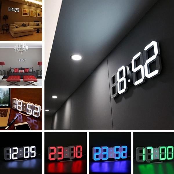 Luminex™ UltraSlim LED Digital Wall Clock – Smart Brightness, Dual Alarm, Auto Night Mode