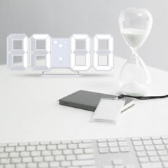 Luminex™ UltraSlim LED Digital Wall Clock – Smart Brightness, Dual Alarm, Auto Night Mode