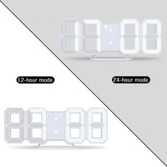 Luminex™ UltraSlim LED Digital Wall Clock – Smart Brightness, Dual Alarm, Auto Night Mode