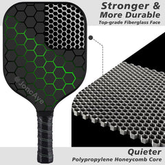 Pickleball-Paddles-Set of 4 or 2 Rackets by JoncAye, USAPA Approved Pickle-Ball Equipment with Balls, Bag, Accessories, Fiberglass Graphite Pickleball Racquet Set for Men, Women, Kids, Adults