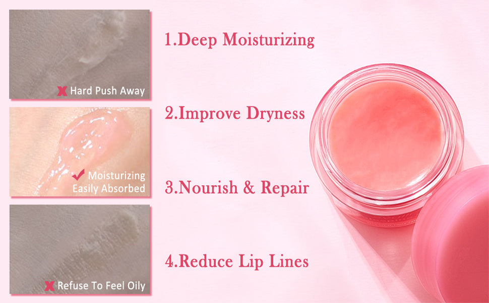 Lip Balm Healing Moisturizing All-natural Lip Mask For Dry Lips Lip Moisturizing Power Lip Care Nourishing Repair