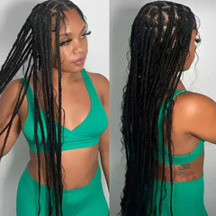 Brazilian Deep Wave Braiding Hair – 14” Boho Braids, 2 Bundles