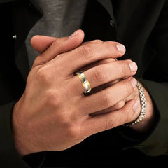 Gold Ornica Wedding Ring